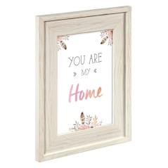 Cadre photo Hama Nivala 13x18cm - Format portrait - Bois - 19,2x24,2x1,6cm - Blanc