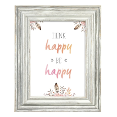 Cadre photo Hama Pori 13x18cm - Format portrait - Bois - 19,1x24,1x1,5cm - Blanc