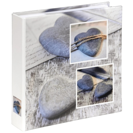 Album photo Hama Catania - Contient 200 photos 10x15cm - Insert latéral - Couverture plastifiée - 22,5x22cm - Gris