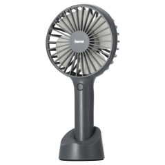 Ventilateur portable Hama - Rechargeable - 3 vitesses - Gris