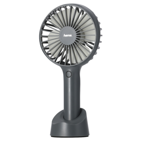 Ventilateur portable Hama - Rechargeable - 3 vitesses - Gris