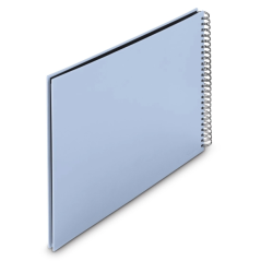 Album photo à spirale Hama Fine Art - 50 pages noires - Couverture en papier - 36 x 32 cm - Bleu