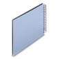 Album photo à spirale Hama Fine Art - 50 pages noires - Couverture en papier - 28 x 24 cm - Bleu