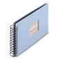 Album photo à spirale Hama - 50 feuilles - 24 x 17 cm - Bleu