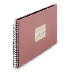 Album photo à spirale Hama Fine Art - 50 pages noires - Couverture en papier - 36 x 32 cm - Rouge