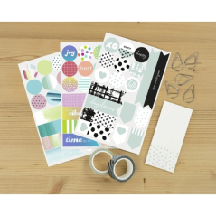 Album photo personnalisable Hama Set - 18 x 18 cm - Blanc