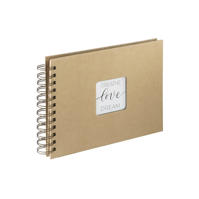 Album photo à spirale Hama Craft - 40 pages en papier kraft - Couverture en papier - 24 x 17 cm - Marron