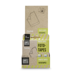 Présentoir Hama avec 10 paquets de 500 autocollants double face - Idéal pour les photos - 12 x 13 mm - Couleurs assorties