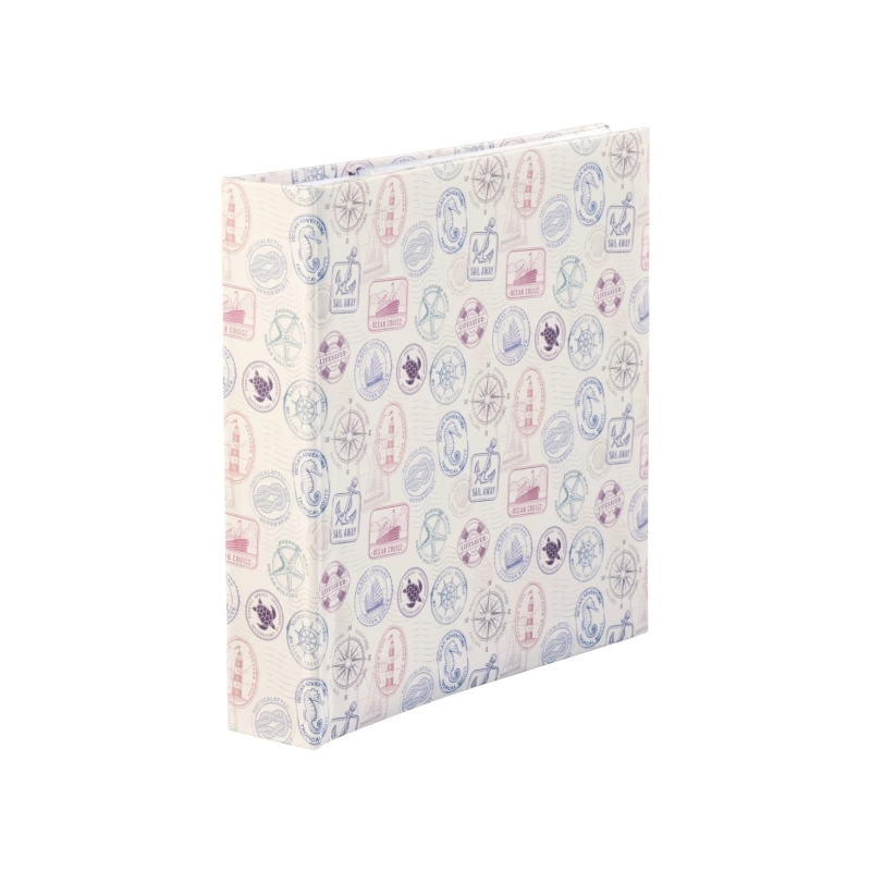 Album photo Hama Stamps - Contient 200 photos 10x15cm - Insert latéral - Couverture plastifiée - 22,5x22cm - Multicolore