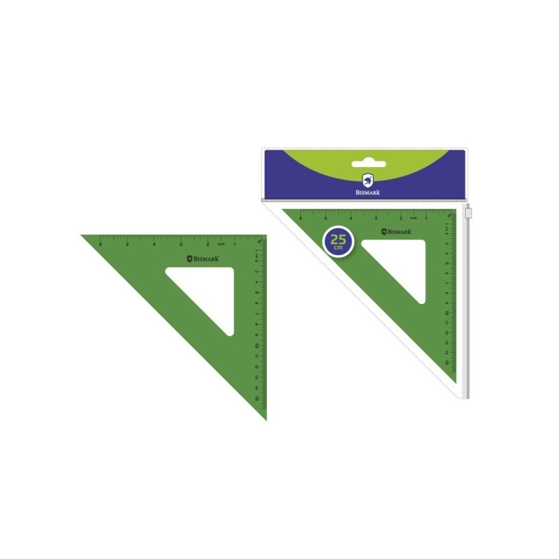 Bismark Acrylique Carré 25 cm - Haute Qualité - Étui zippé - Vert