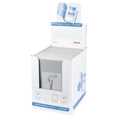 Présentoir Hama pour 24 albums photo - Contient 24 photos 10x15 cm - Couverture souple - Insertion par le haut - 12,5x16,5 cm