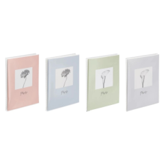 Présentoir Hama pour 24 albums photo - Contient 24 photos 10x15 cm - Couverture souple - Insertion par le haut - 12,5x16,5 cm