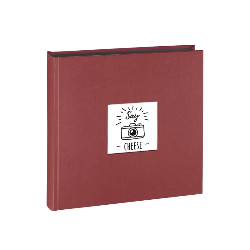 Album photo Hama Fine Art - 100 pages noires - Couverture papier - 30 x 30 cm - Rouge