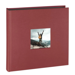Album photo Hama Fine Art - 100 pages noires - Couverture papier - 30 x 30 cm - Rouge