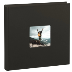 Album photo Hama Fine Art - 100 pages noires - Couverture papier - 30 x 30 cm - Noir