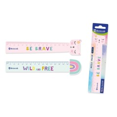 ✅ LOT de 24 Règle Bismark 15 cm avec phrases de motivation décoratives - En plastique - Idéale pour l'école en stock