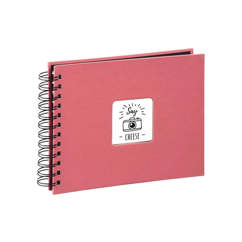 Album photo à spirale Hama Fine Art - 50 pages noires - 24 x 17 cm - Rose