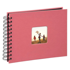 Album photo à spirale Hama Fine Art - 50 pages noires - 24 x 17 cm - Rose