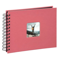 Album photo à spirale Hama Fine Art - 50 pages noires - 24 x 17 cm - Rose