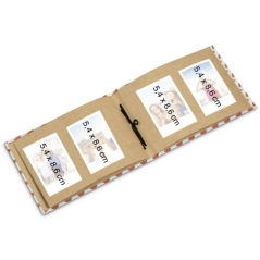 Album photo Hama - 20 pages marron - Couverture plastifiée - 18 x 13 cm - Multicolore