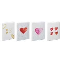 Présentoir Hama pour 24 albums photo - Capacité : 24 photos 10x15 cm - Couverture souple - Insertion par le haut - 12,5x16,5 cm