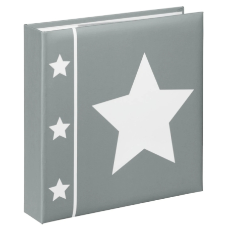 Album photo Hama Skies - Contient 200 photos 10x15cm - Insert latéral - Couverture plastifiée - 22,5x22cm - Gris