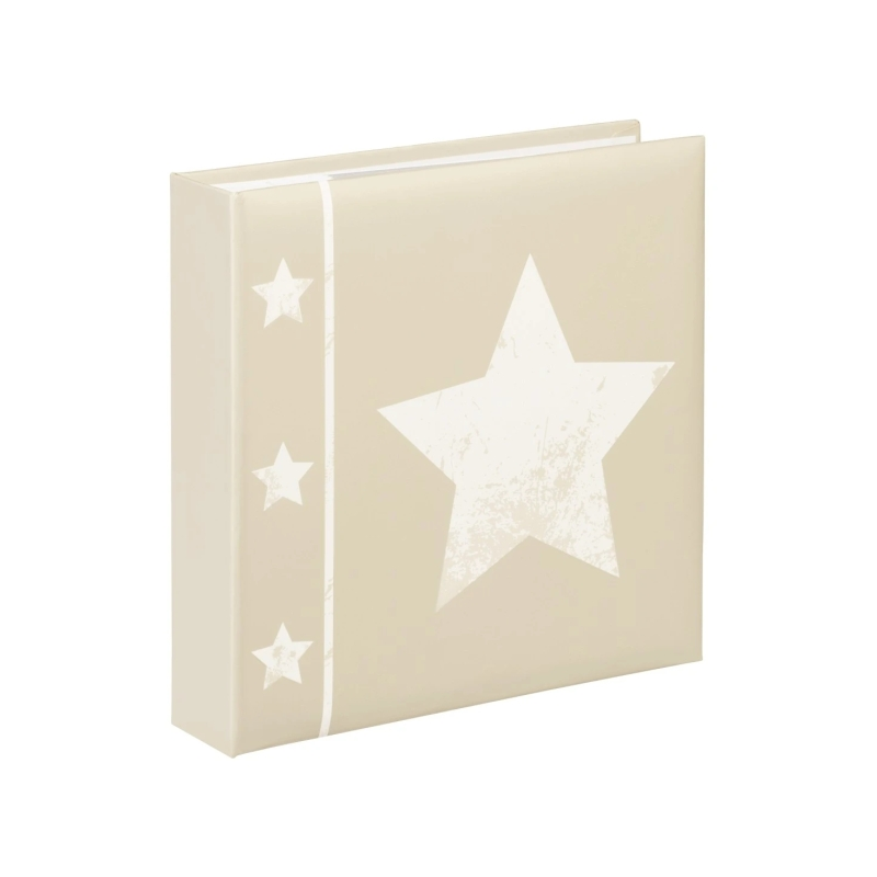 Album photo Hama Skies - Contient 200 photos 10x15cm - Insert latéral - Couverture plastifiée - 22,5x22cm - Beige