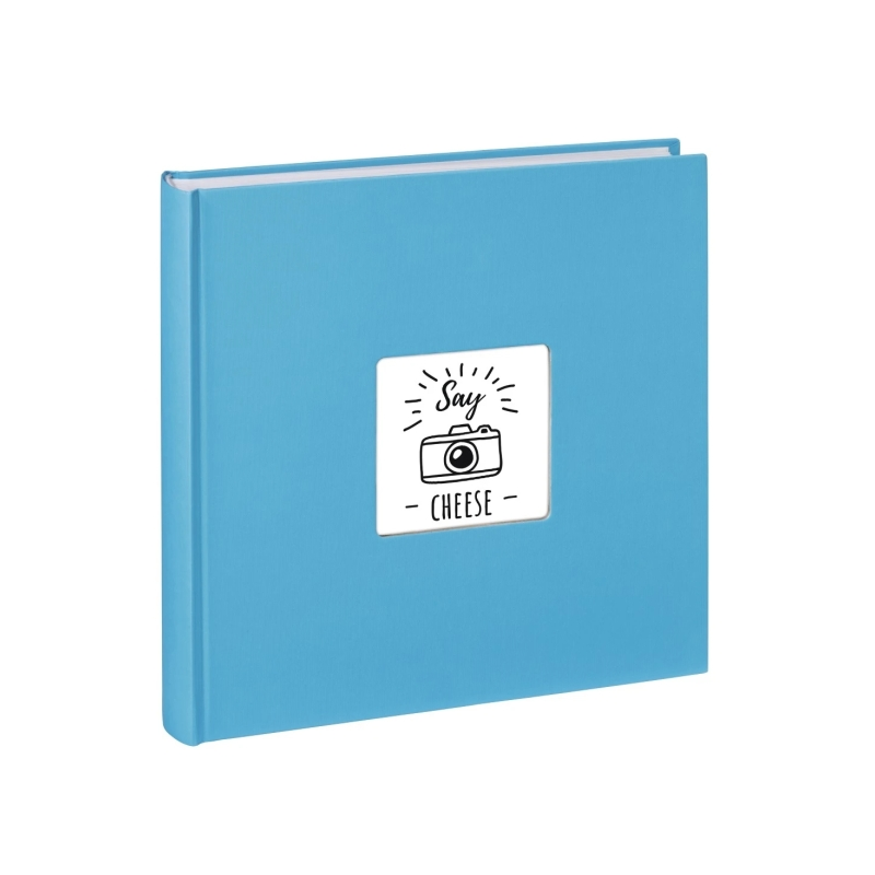 Album photo Hama Fine Art - 100 pages blanches - Couverture en papier texturé - 30 x 30 cm - Bleu