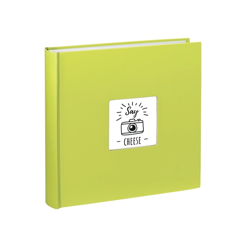 Album photo Hama Fine Art - 100 pages blanches - Couverture en papier texturé - 30 x 30 cm - Vert citron