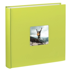 Album photo Hama Fine Art - 100 pages blanches - Couverture en papier texturé - 30 x 30 cm - Vert citron