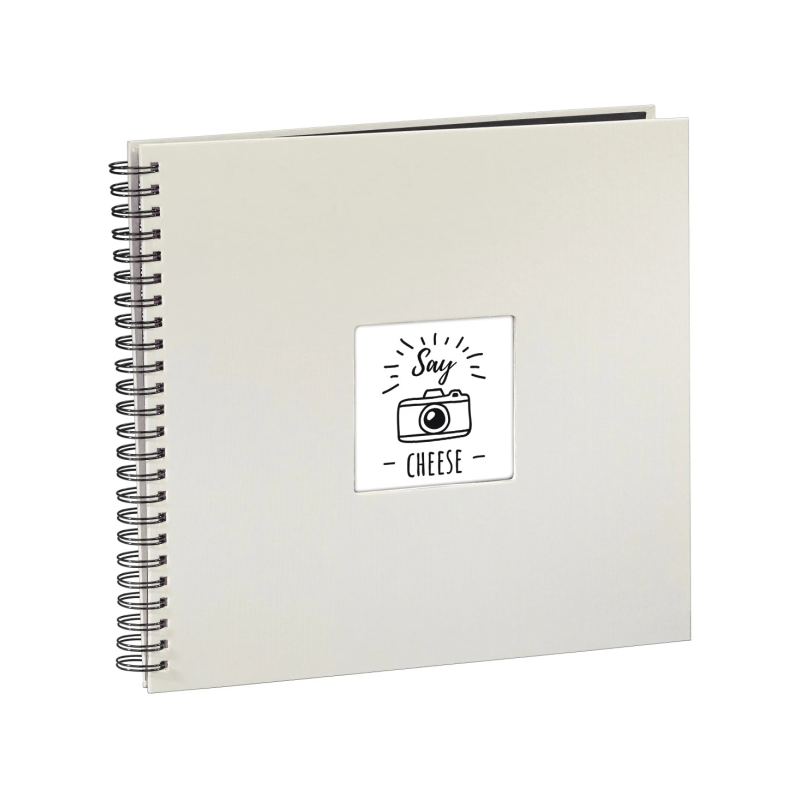 Album photo à spirale Hama Fine Art - 50 pages noires - Couverture en papier - 36 x 32 cm - Blanc