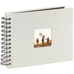 Album photo à spirale Hama Fine Art - 50 pages noires - Couverture en papier - 24 x 17 cm - Blanc