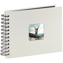 Album photo à spirale Hama Fine Art - 50 pages noires - Couverture en papier - 24 x 17 cm - Blanc