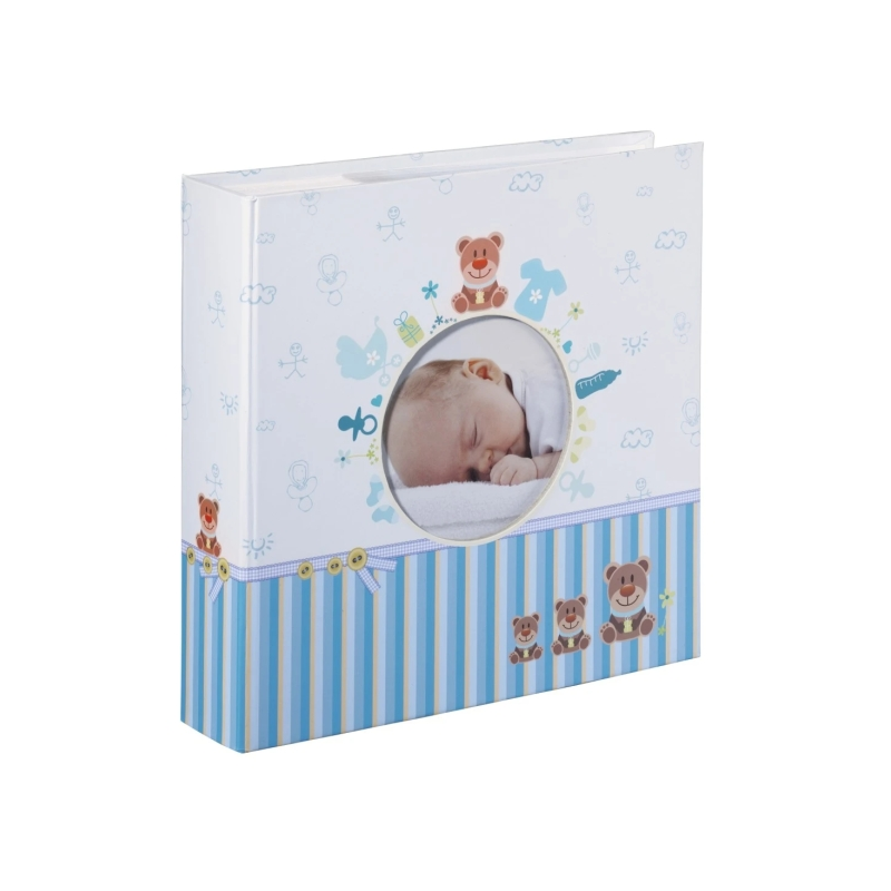 Album photo Hama Tim - Contient 200 photos 10x15cm - Insert latéral - Couverture plastifiée - 22,5x22cm - Multicolore