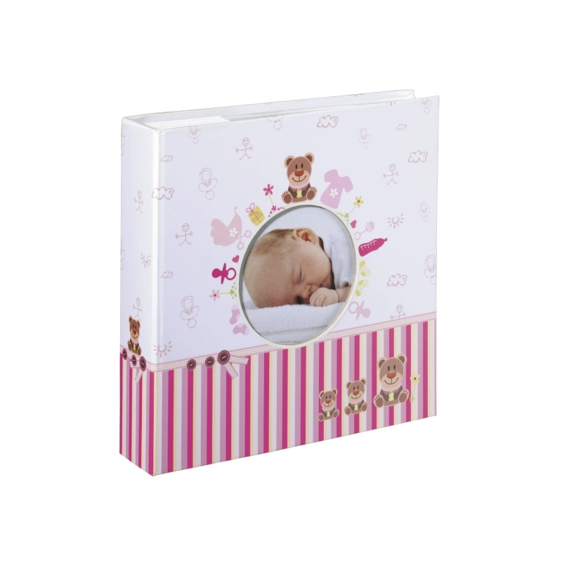 Album photo Hama Moni - Contient 200 photos 10x15cm - Insert latéral - Couverture plastifiée - 22,5x22cm - Multicolore