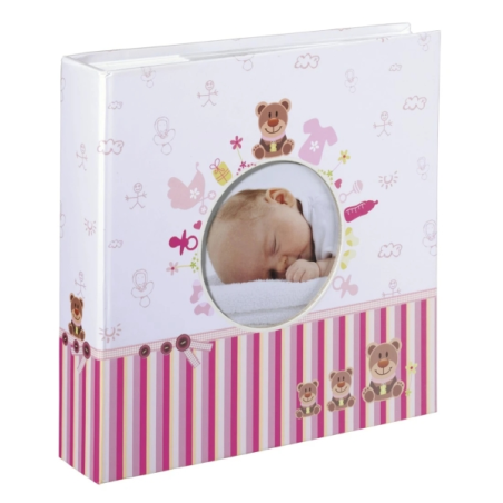 Album photo Hama Moni - Contient 200 photos 10x15cm - Insert latéral - Couverture plastifiée - 22,5x22cm - Multicolore