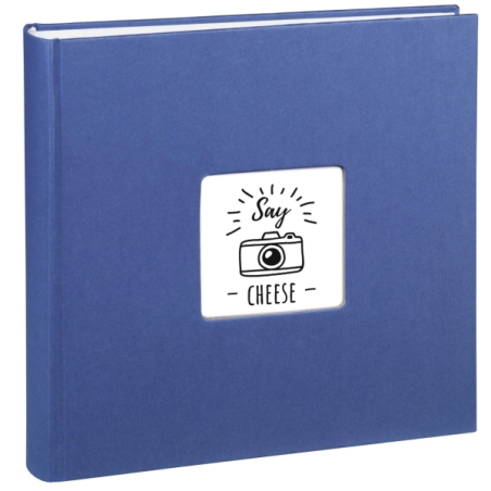 Album photo Hama Fine Art - 100 pages blanches - Couverture en papier texturé - 30 x 30 cm - Bleu