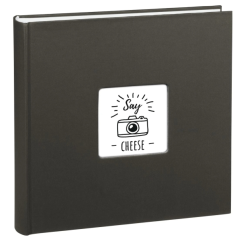 Album photo Hama Fine Art - 100 pages blanches - Couverture en papier texturé - 30 x 30 cm - Noir