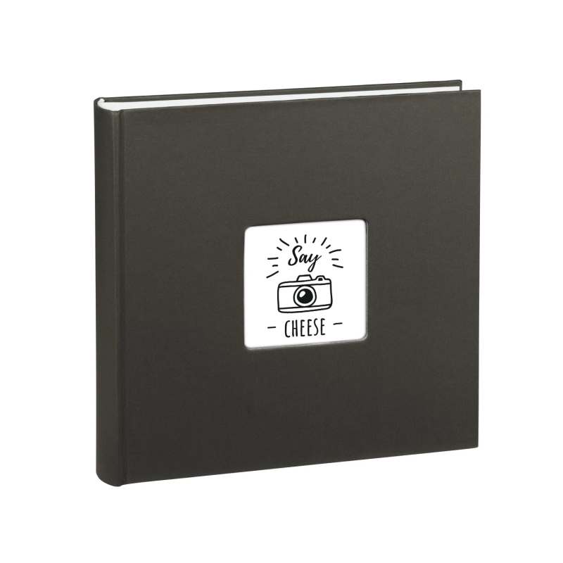 Album photo Hama Fine Art - 100 pages blanches - Couverture en papier texturé - 30 x 30 cm - Noir