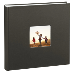 Album photo Hama Fine Art - 100 pages blanches - Couverture en papier texturé - 30 x 30 cm - Noir