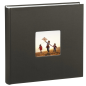 Album photo Hama Fine Art - 100 pages blanches - Couverture en papier texturé - 30 x 30 cm - Noir