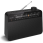 Radio FM/AM portable Philips TAR2509 - Haut-parleur 3,5" au son clair - Alimentation par pile D ou secteur - Réglage de la
