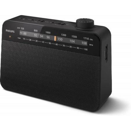 Radio FM/AM portable Philips TAR2509 - Haut-parleur 3,5" au son clair - Alimentation par pile D ou secteur - Réglage de la