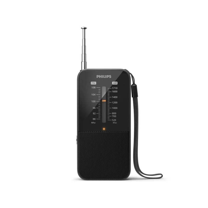 Radio FM/AM analogique portable Philips TAR1509 - Réglage manuel avec antenne télescopique - Indicateur de signal LED