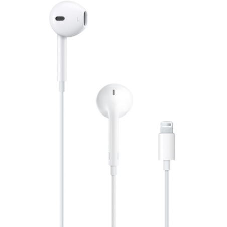 Écouteurs intra-auriculaires Apple EarPods Lightning - Microphone intégré - Contrôle du volume - Blanc