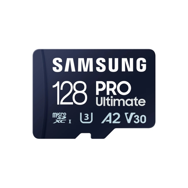 Carte microSDXC Samsung PRO Ultimate 128 Go UHS-I U3 A2 V30 avec adaptateur SD