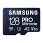 Carte microSDXC Samsung PRO Ultimate 128 Go UHS-I U3 A2 V30 avec adaptateur SD