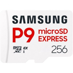 Carte microSDXC Express Samsung P9 256 Go UHS-I V30 A1 800 Mo/s