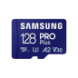 Carte microSDXC Samsung PRO Plus 128 Go UHS-I U3 A2 V30 Classe 10 avec adaptateur SD