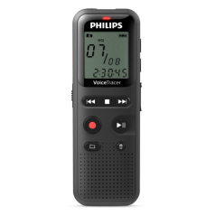 Enregistreur vocal numérique Philips VoiceTracer DVT1160 - 8 Go - Enregistrement à déclenchement vocal - Affichage de la date
